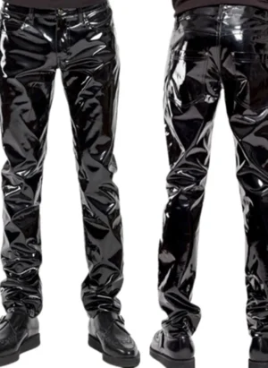 Pantalon Moto Homme PVC Imperméable Fashion
