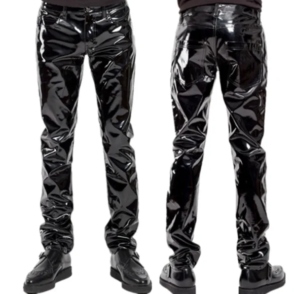 Pantalon Moto Homme PVC Imperméable Fashion