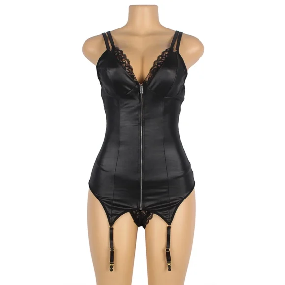 Body robe moulante cuir brillant 5XL – Image 2