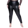 Ensemble jupe cuir grande taille sexy