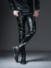 Pantalon Moto Homme Cuir Skinny Hiver